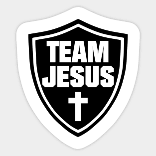 jesus - christ - team jesus - sign - religious - gift - cross Sticker